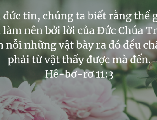 Đức Chúa Trời có thật -Tĩnh nguyện 20/8/2019